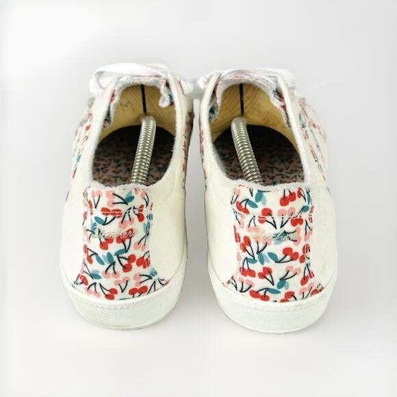Skechers Floral Print Slip-On Lace Up Shoes- Madison Ave Take A Walk Sz 11 - Picture 3 of 6